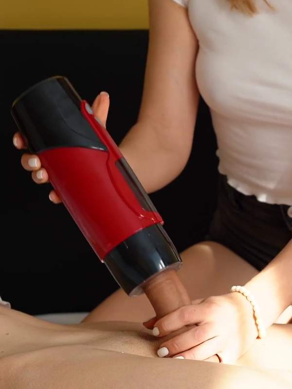 Sie machen Fußjob mit Fleshlight