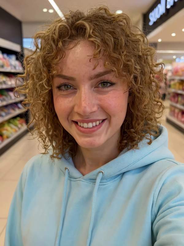 Brünette macht im Supermarkt Solo und lässt durchsickern