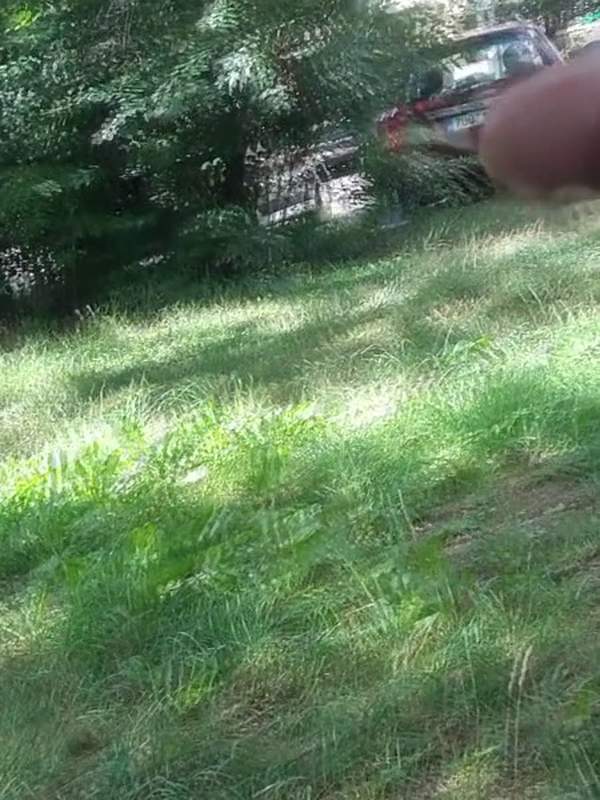Amateur masturbates and shoots cum into the sky